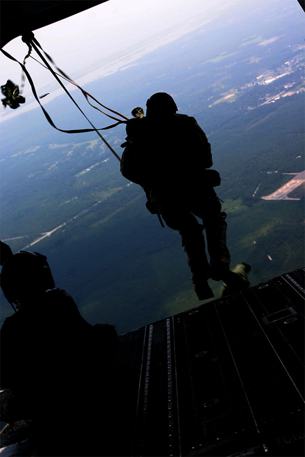 MARSOC - MH-47 parachute jump