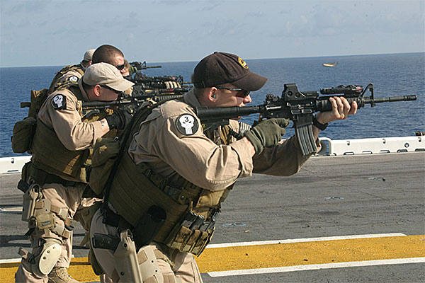 Force Recon Marines with M4 with eotechs