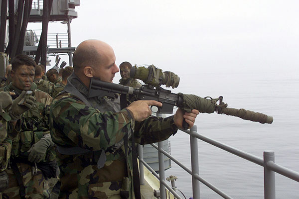 Force Recon Marine with AN/PVS-17