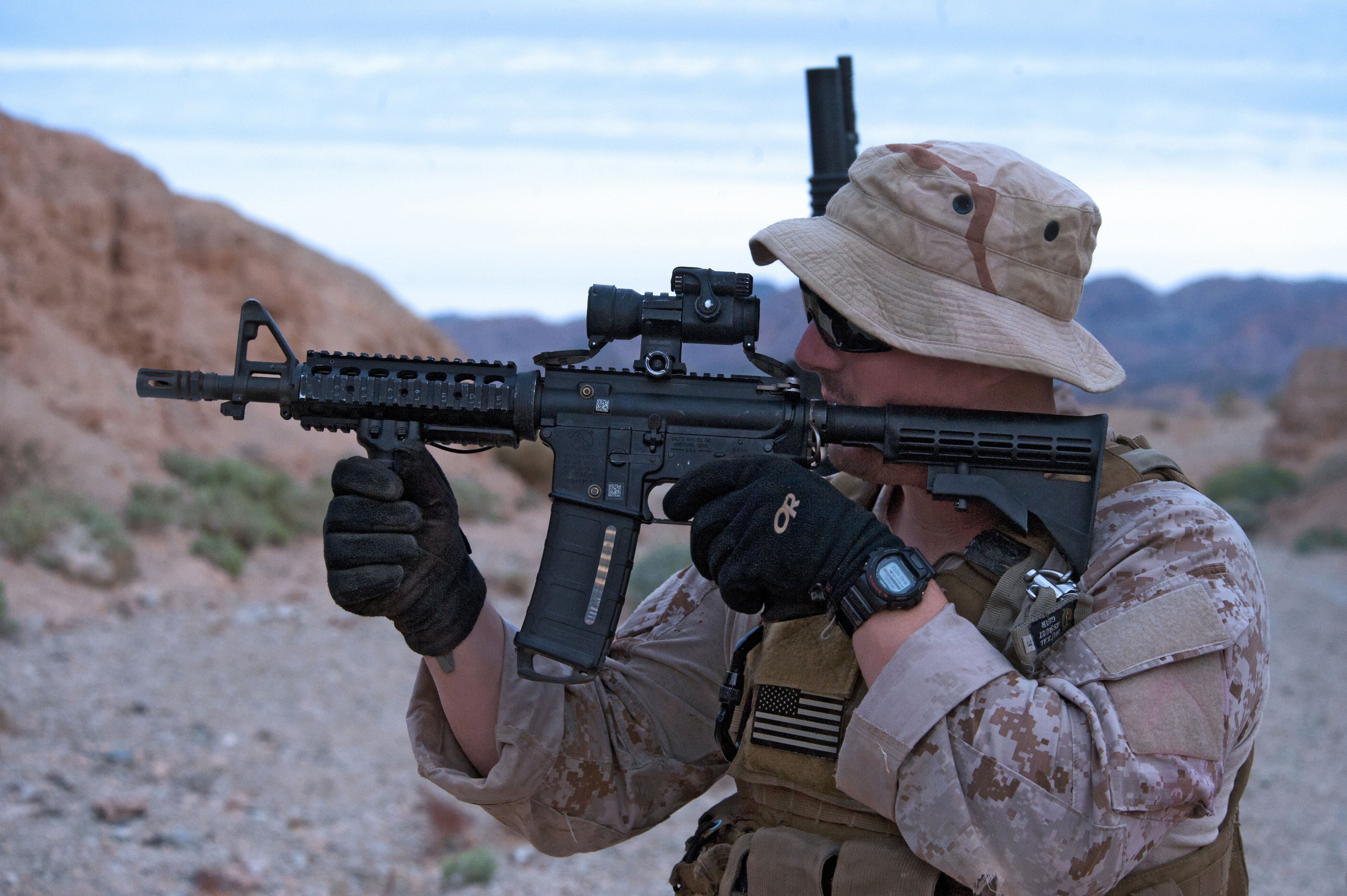 Navy SEAL Armed With CQBR