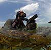 SEAL diver with pistol