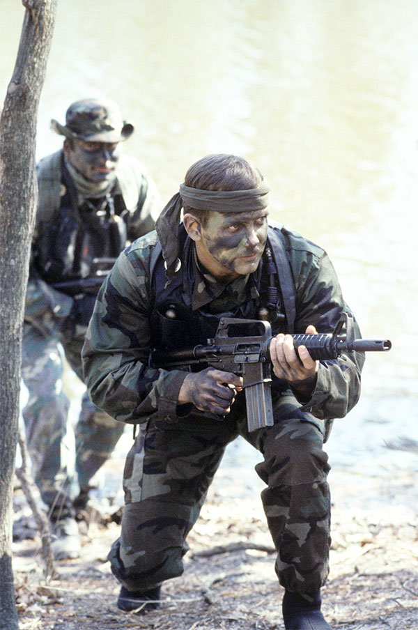 SEAL with colt commandos