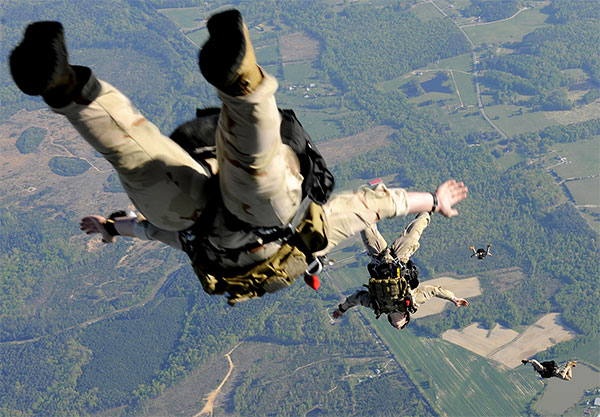 NAVY SEAL parachute jump