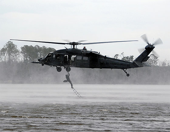 160th soar mh-60 ladder extraction