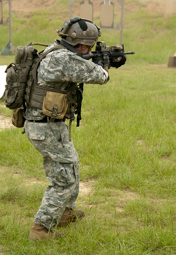 army ranger with M4a1 at Ranger Rendezvous 2011