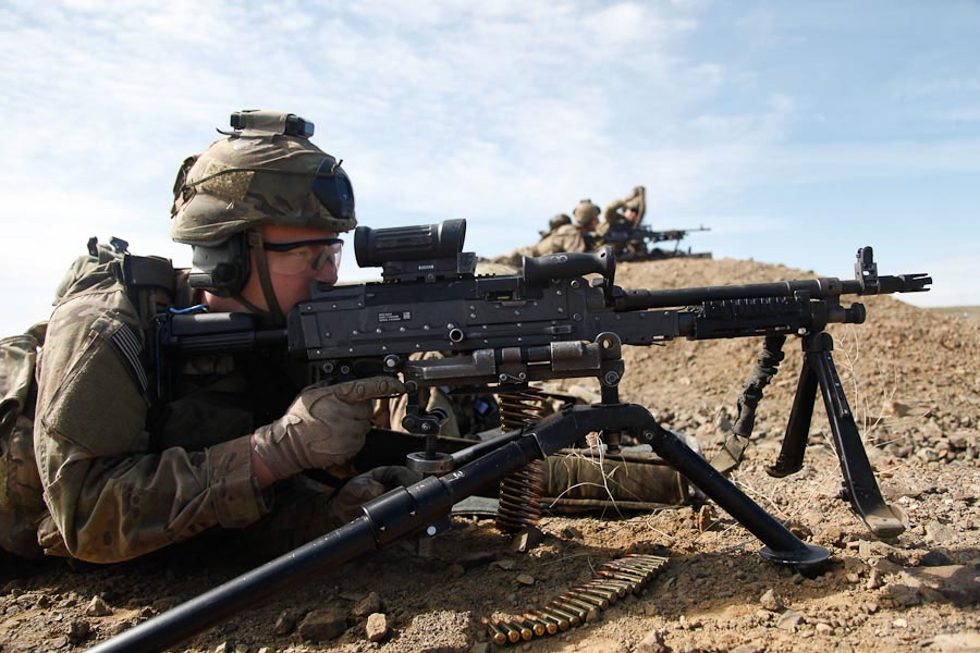 Ranger M240L Machine Gunner