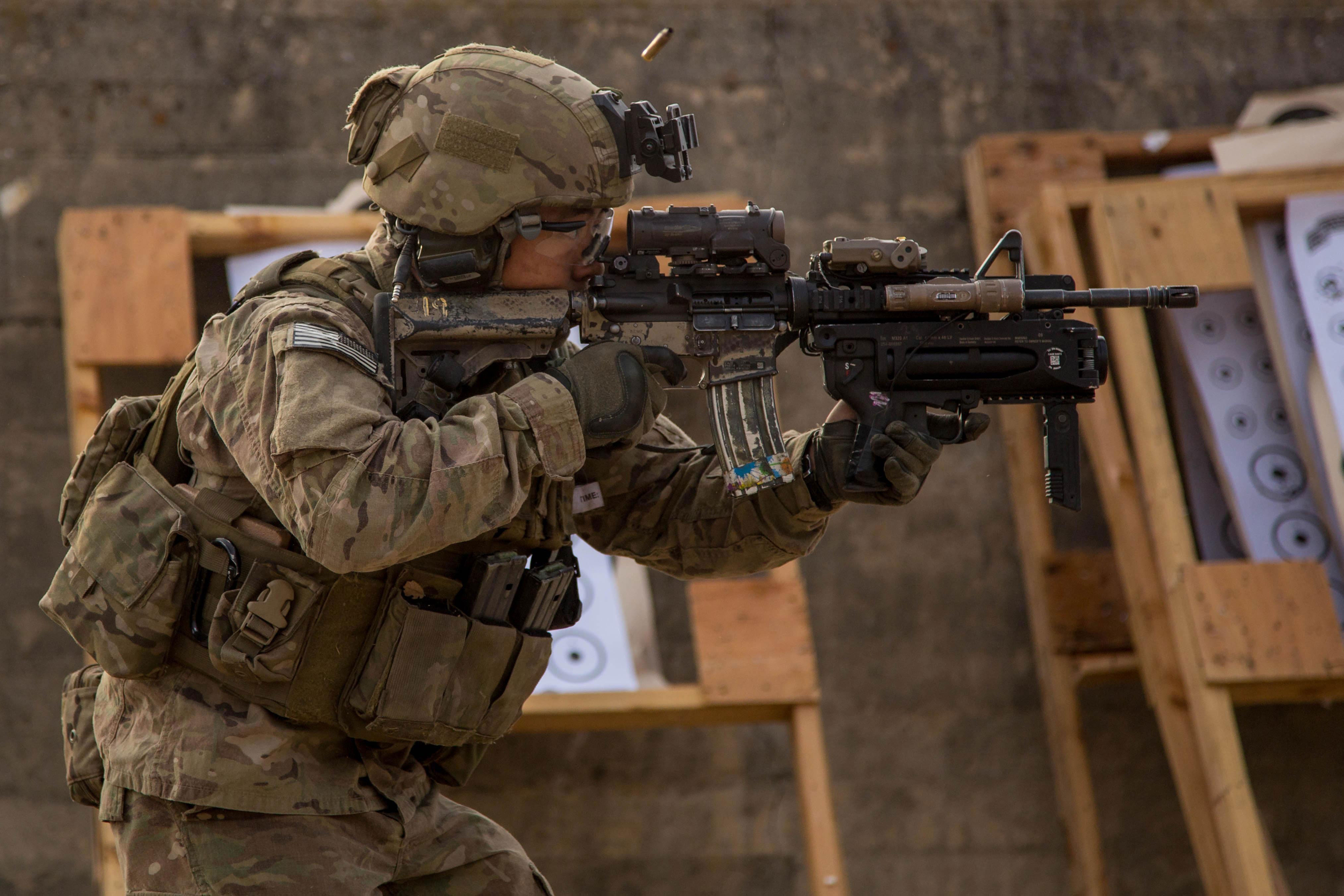 Ranger with a M320 Grenade Launcher