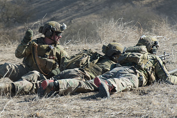 U.S. Ranger Team Machine Gun Crew