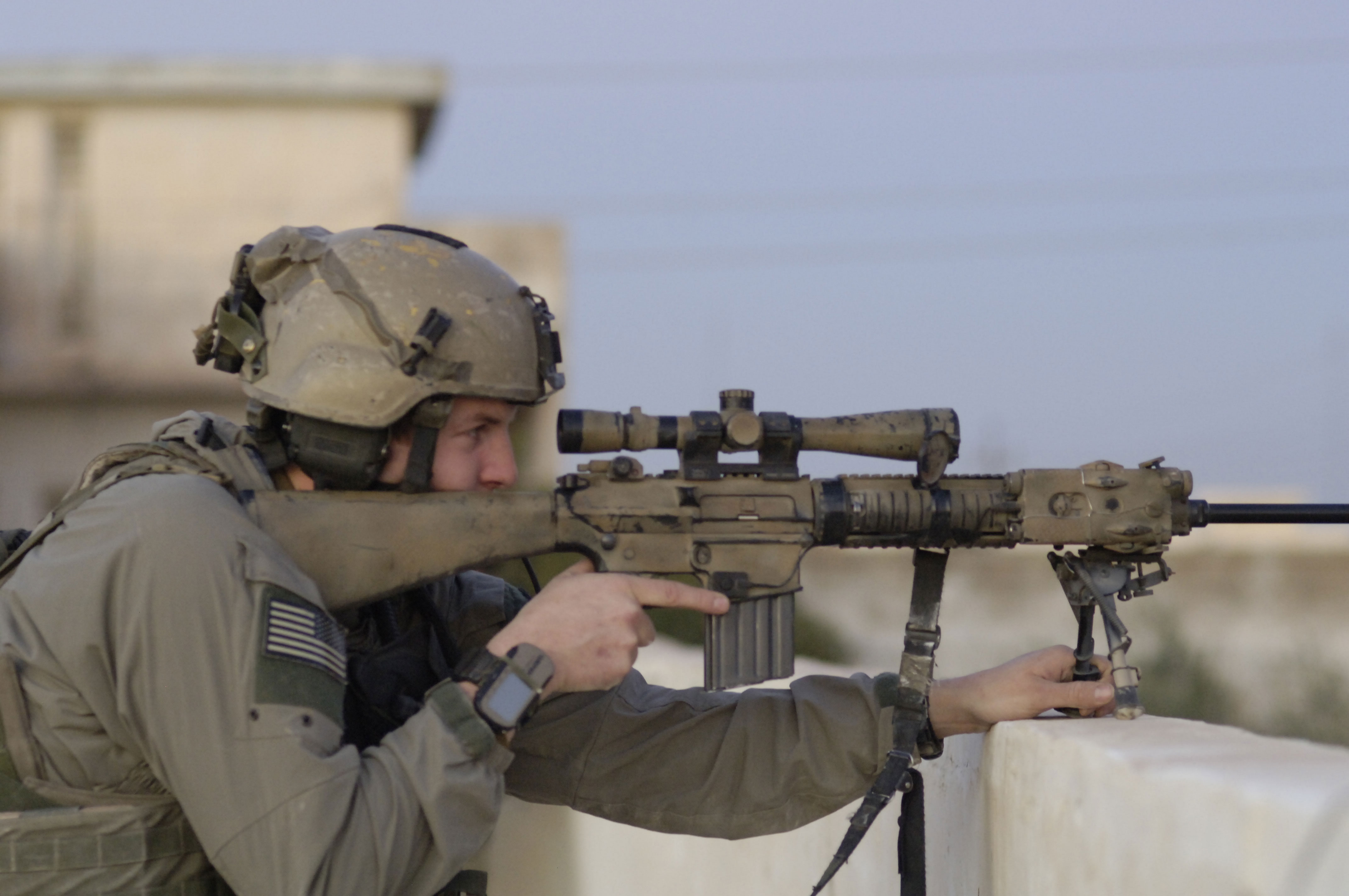 Ranger with Sr-25 Sniper Rifle - Photo