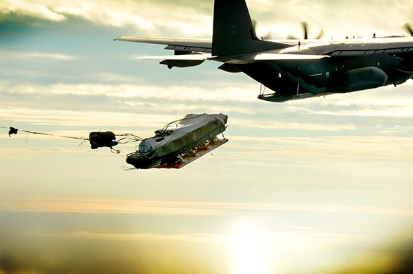 MC-130J - Dropping boat via MCADS