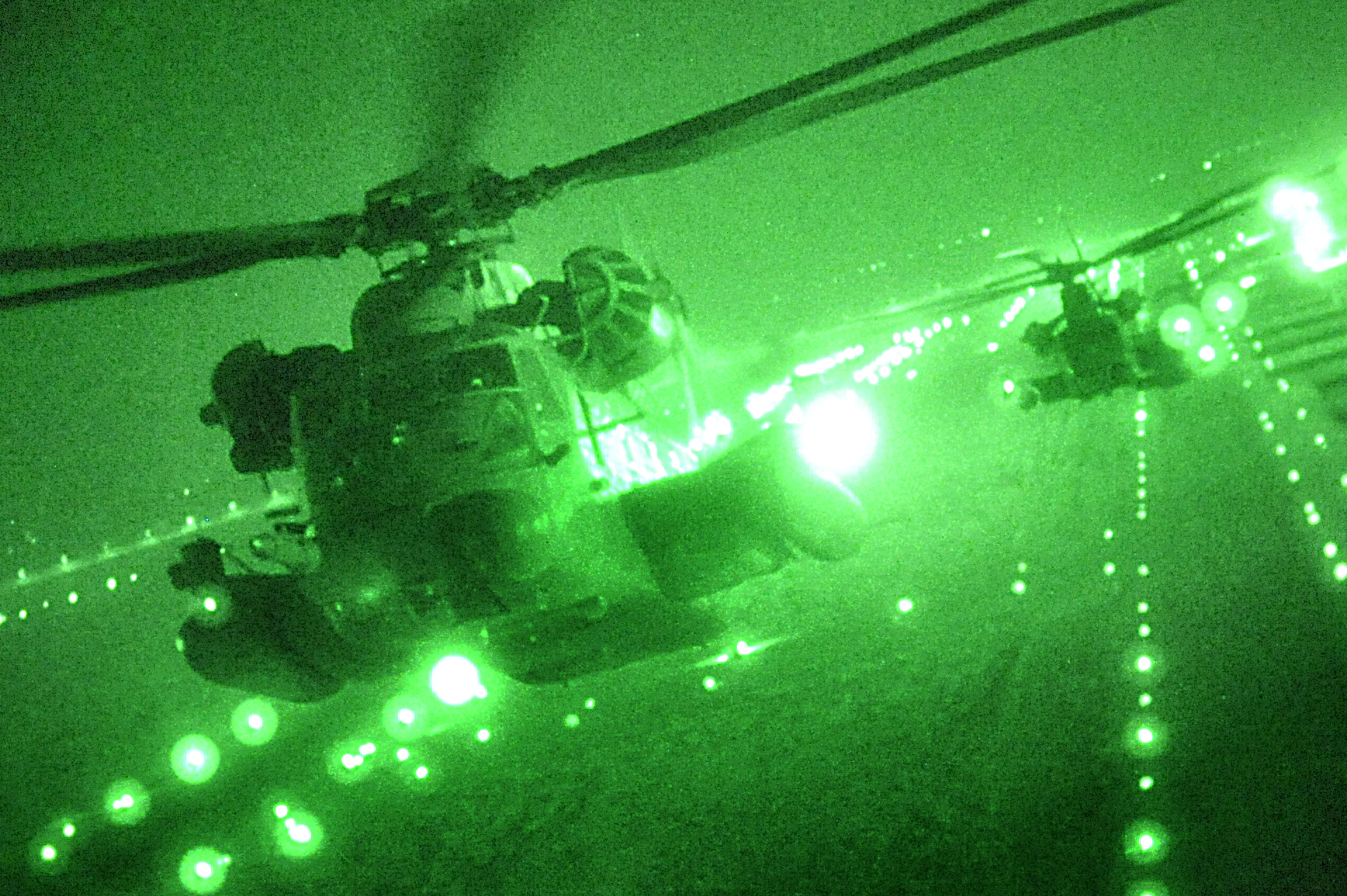 MH-53 Pavelow Helicopter - Night