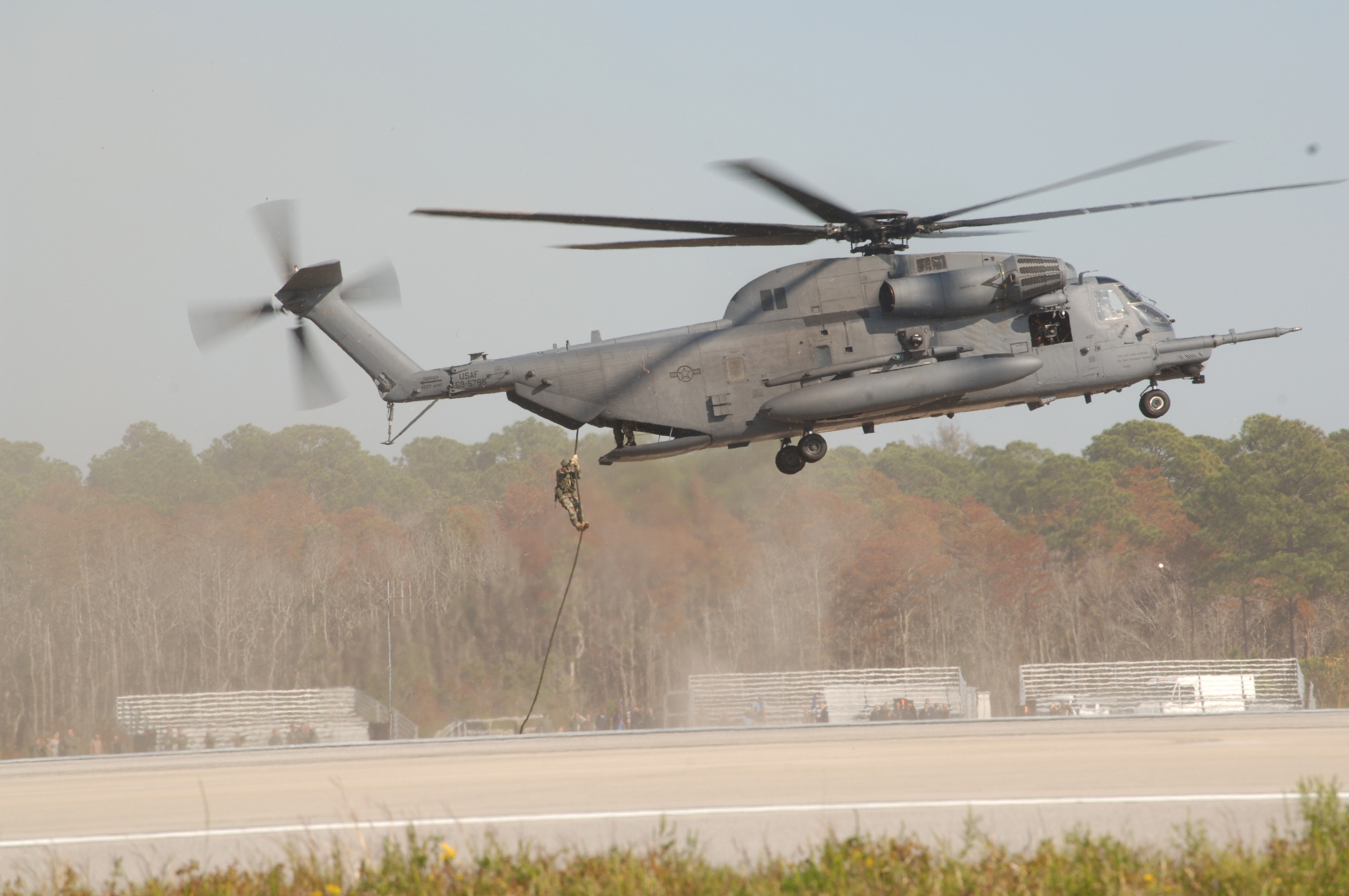 MH-53j Pavelow III - CCT Fast Rope - USAF Special Operations Photo