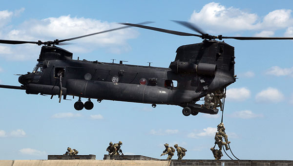 MH-47G fast-rope