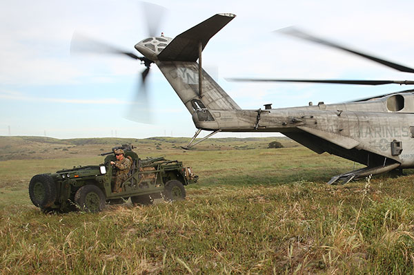 M1161 LSV - helo insertion