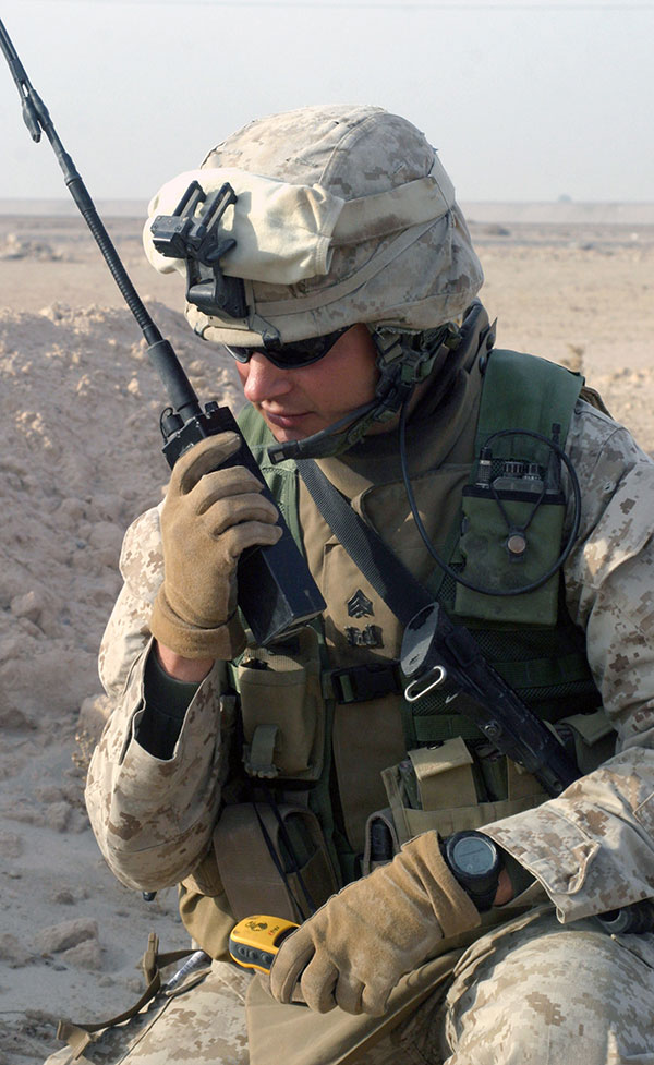 US Marine with MBITR