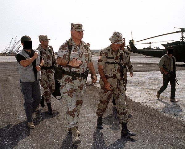 delta force bodyguards with Norman Schwarzkopf