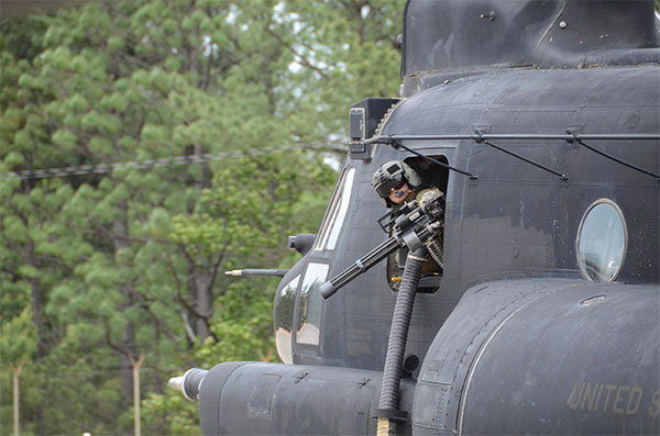 MH-47 minigun gunner