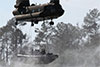 RHIB lifted by Chinook