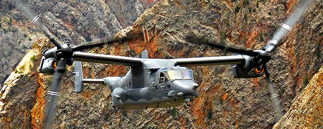 cv-22 osprey in flight