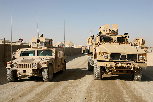 M-ATV and HMMWV