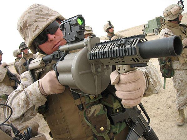 1:6 Scale Model Multiple Grenade Launcher Desert Camouflage MODEL MGL-105 MGL_1