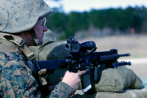 Marine with M27 Infantry Automatic Rifle